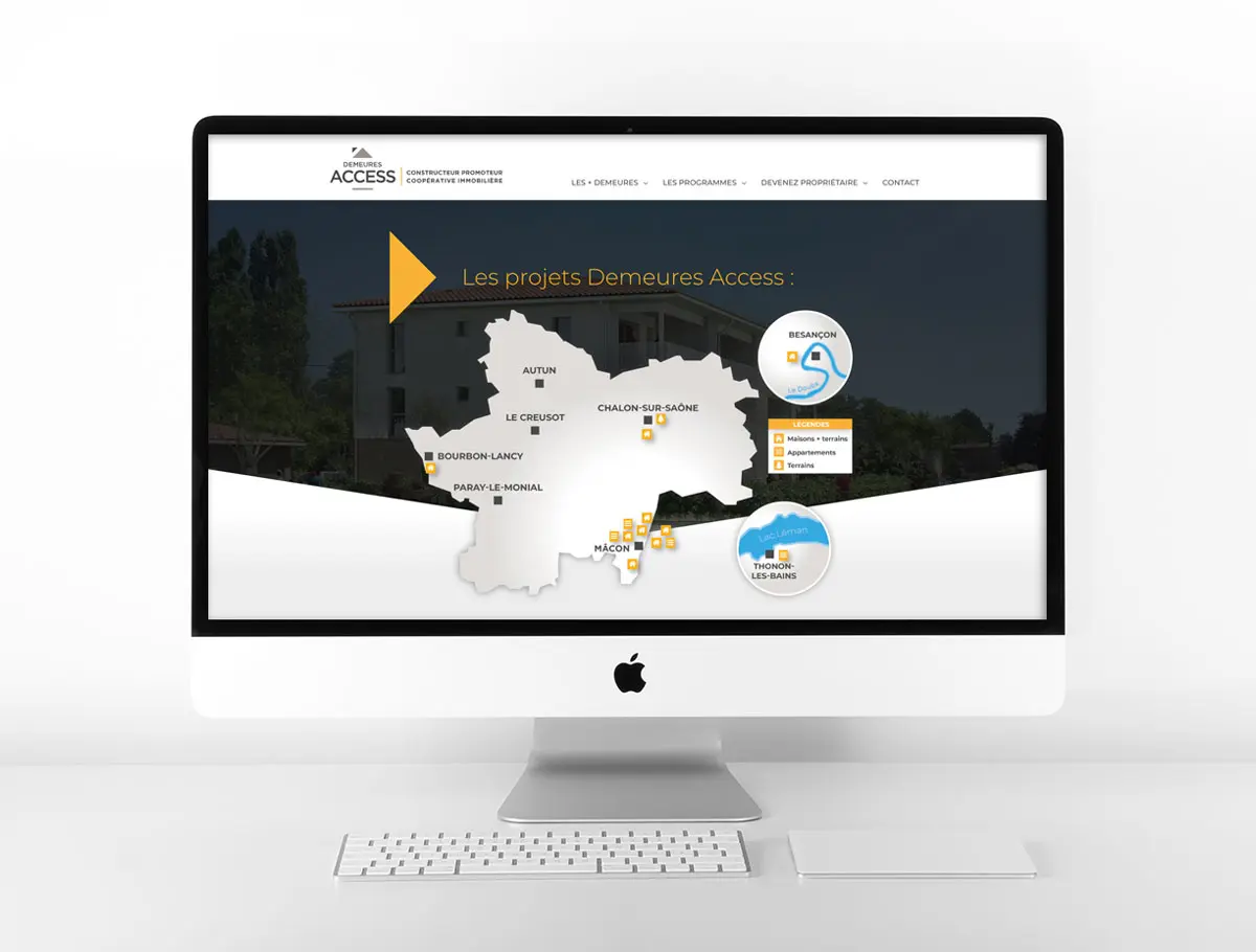 Création site web Demeures Access Mâcon